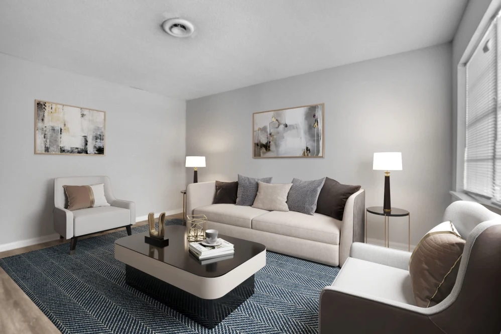 living room at West Forty 9 located in Milledgeville, GA